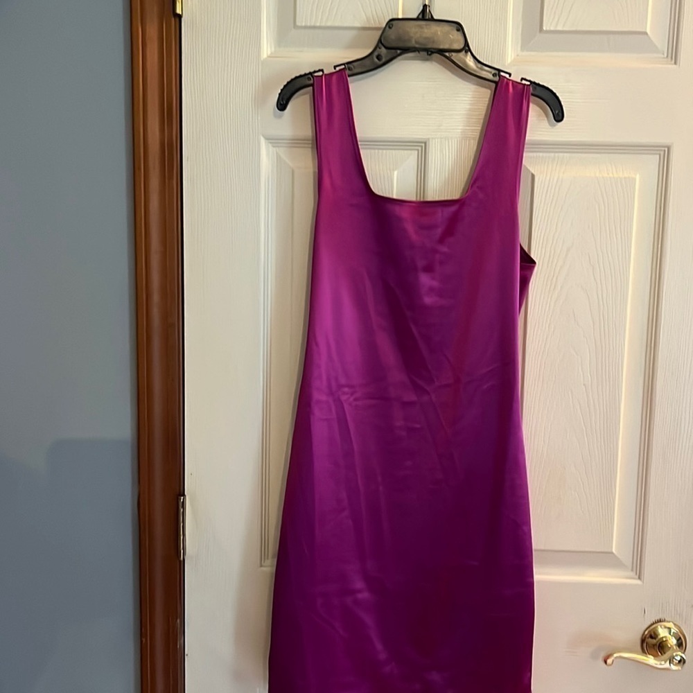 Hot pink Barbi-encore sexy stretch bodycon dress size large.